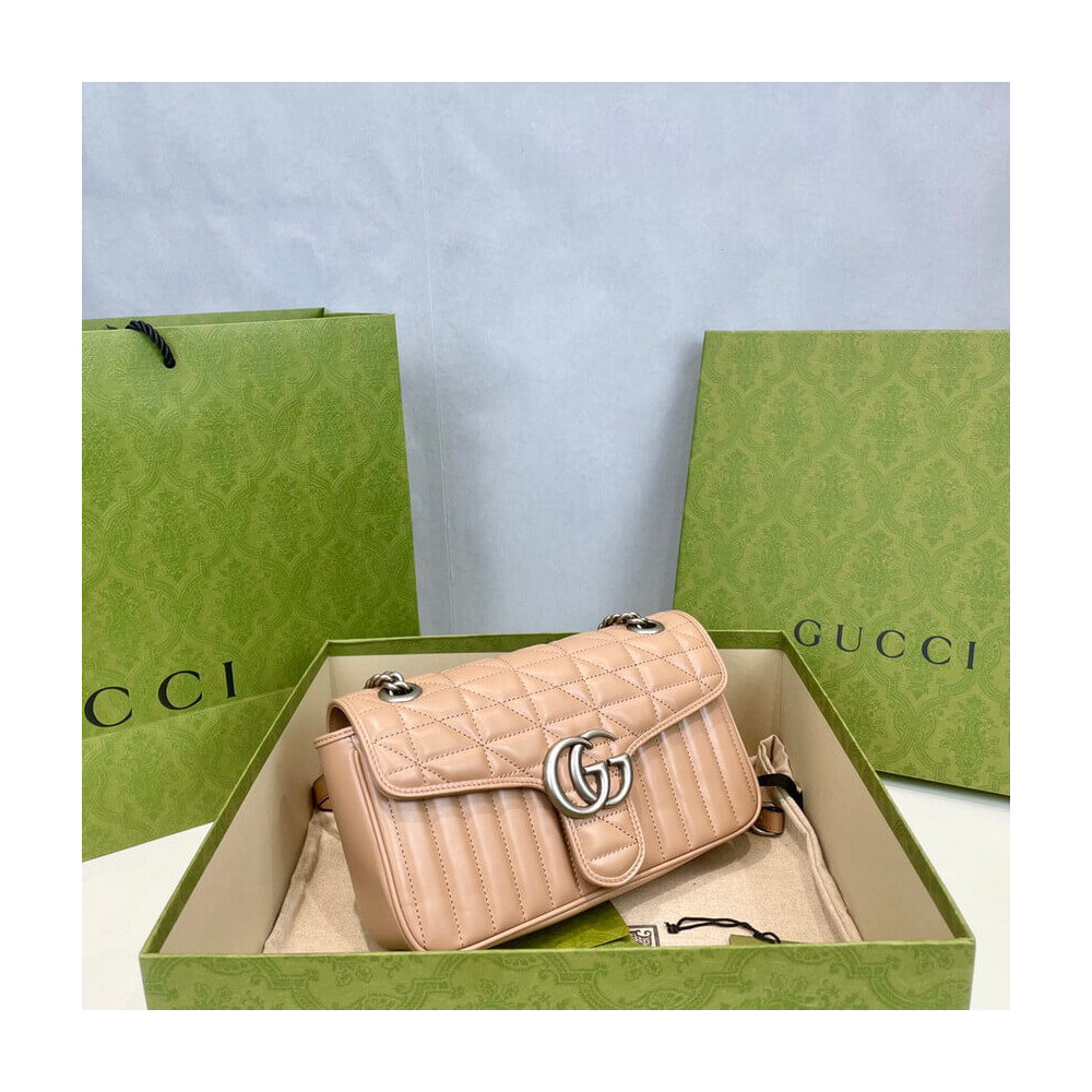 Gucci GG Marmont Small Shoulder Bag Beige