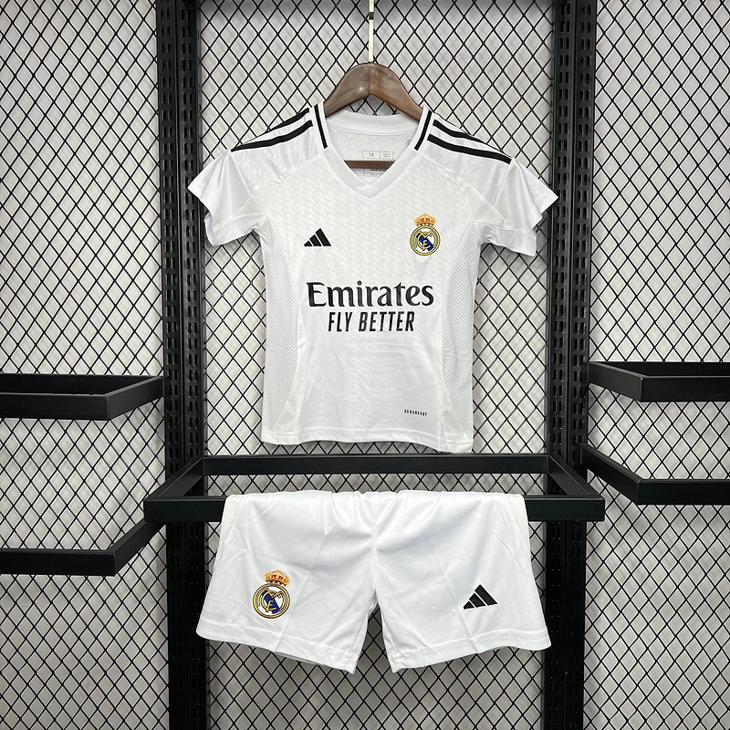 2024-25 Real Madrid Home Kids Soccer Jersey