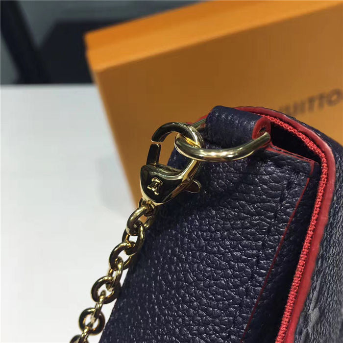 Louis Vuitton F Licie Pochette Navy Blue 21cm/8.3in