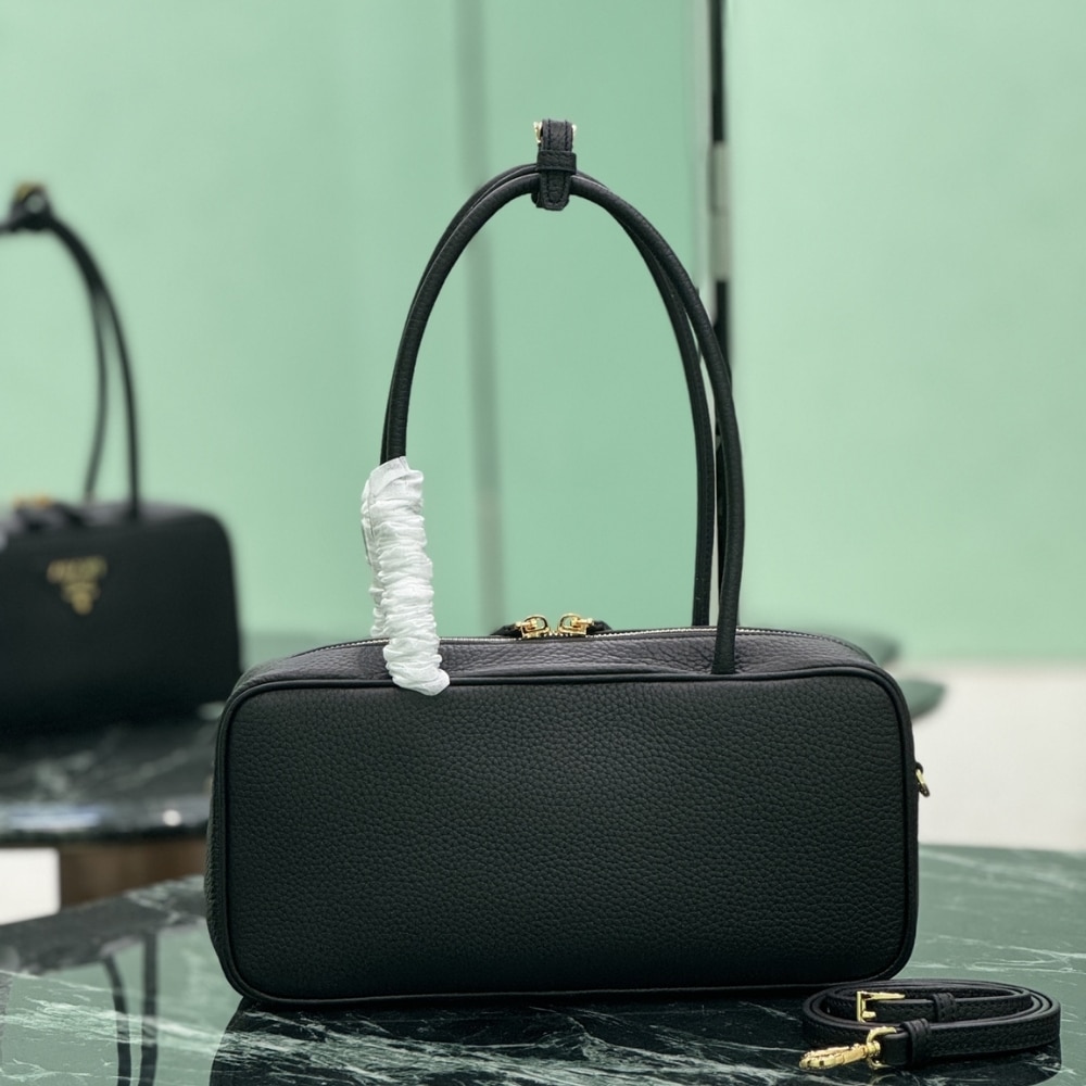 Prada Medium Top Handle Bag Black 29Cm