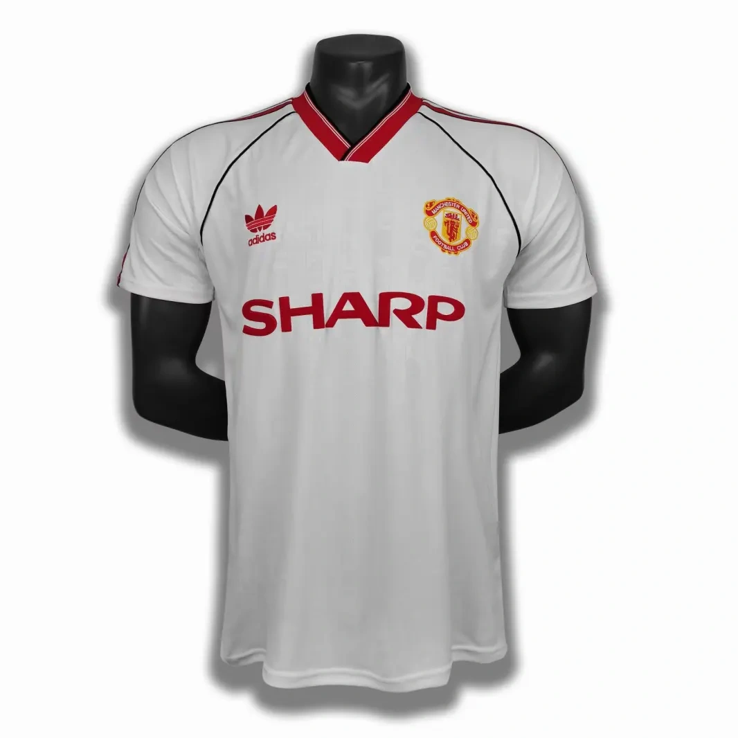 retro 1988-90 Manchester United away retro football jersey Fan version