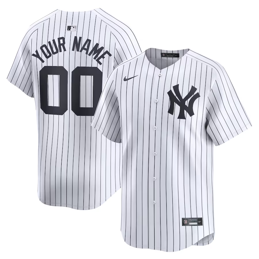 New York Yankees Home Limited Custom Jersey