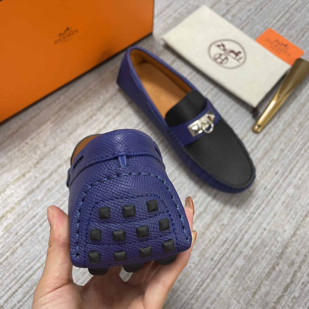 HERMES IRVING LOAFER BLUE/BLACK