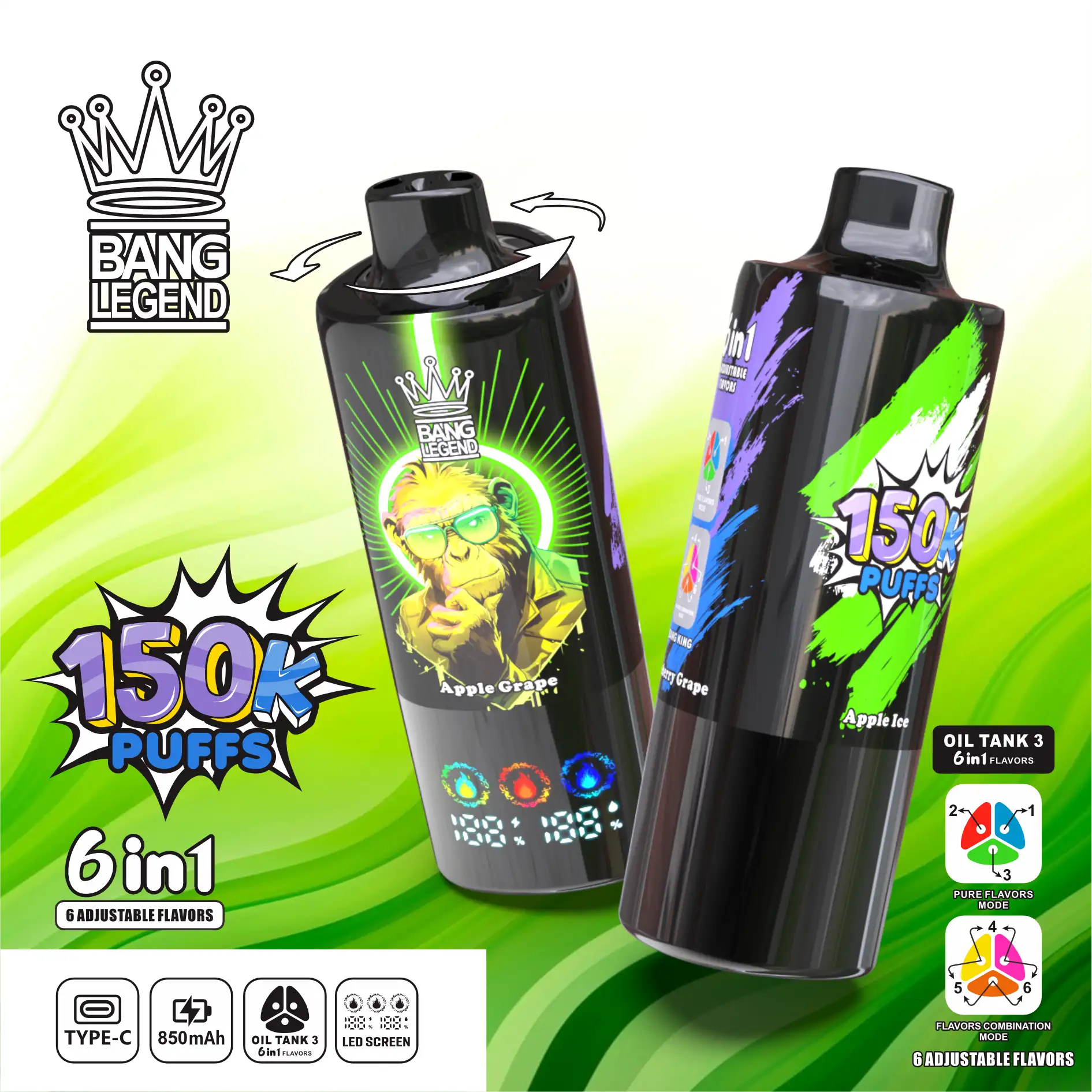 Bang Legend 150K Disposable Vape