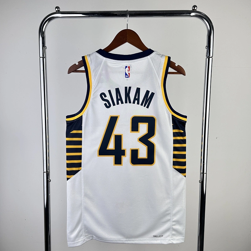 2023 NBA Indiana Pacers 43 SIAKAM Basketball Jersey