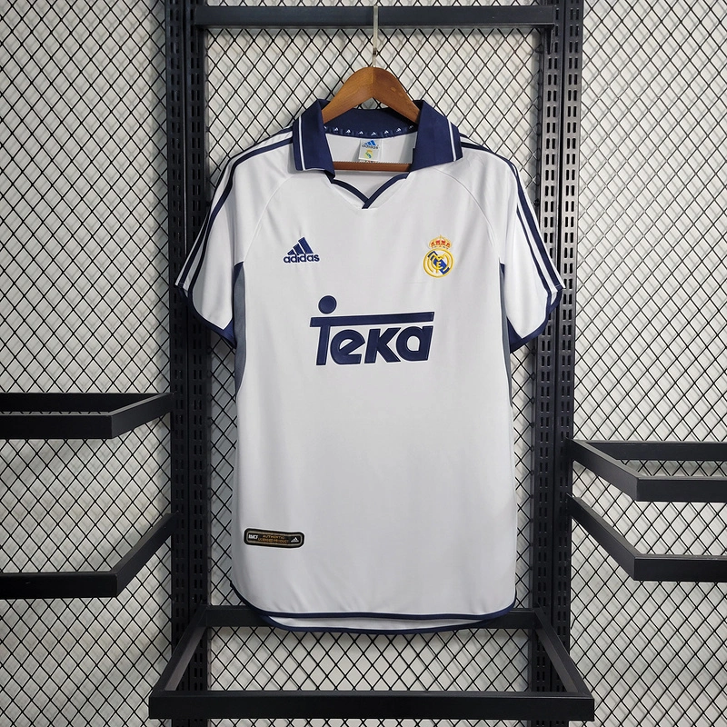 Retro 2000-01 Real Madrid Home figo raul Football jersey retro