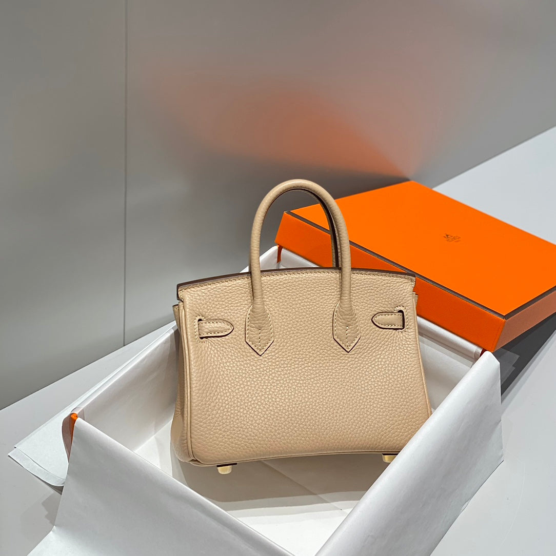 Hermes Birkin 20Cm Trench Togo Leather Gold Hardware