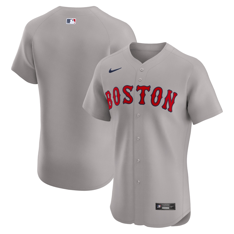Boston Red Sox Road Elite Jersey Gray