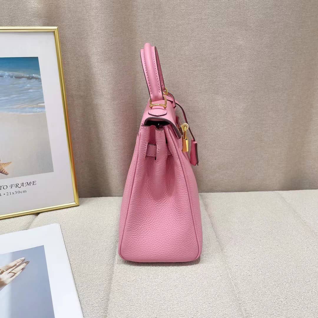 Hermès Kelly 28 Sellier Handbag In Rose Confetti Epsom Leather 28Cm
