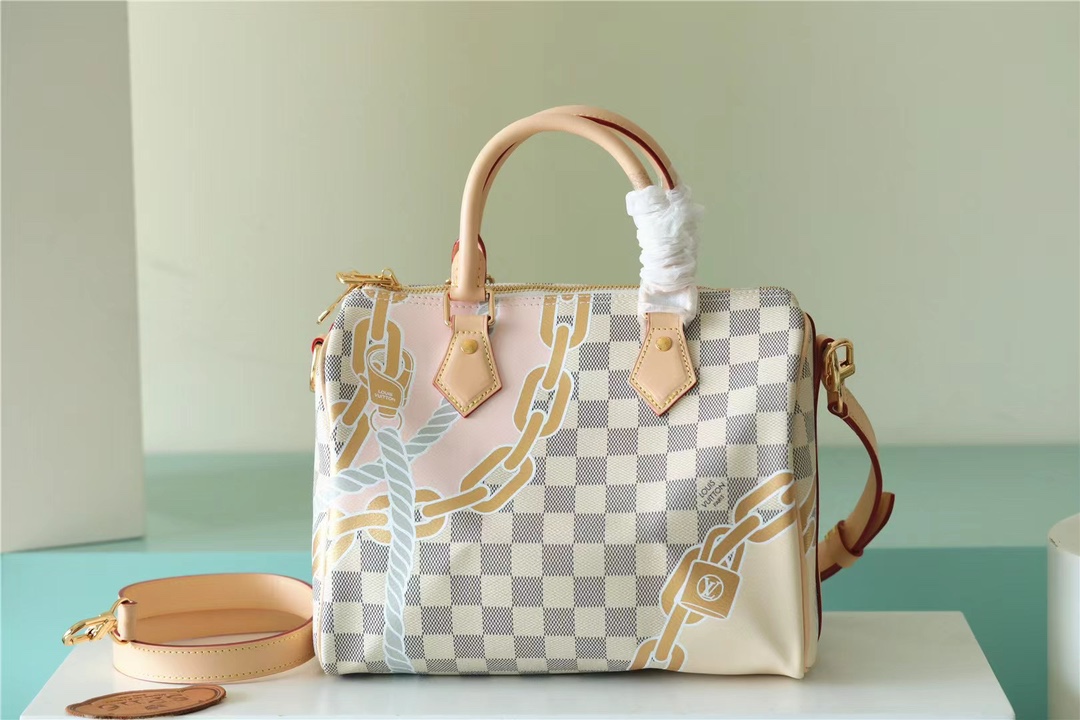 Louis Vuitton Damier Azur Nautical Speedy Bandouliere 25
