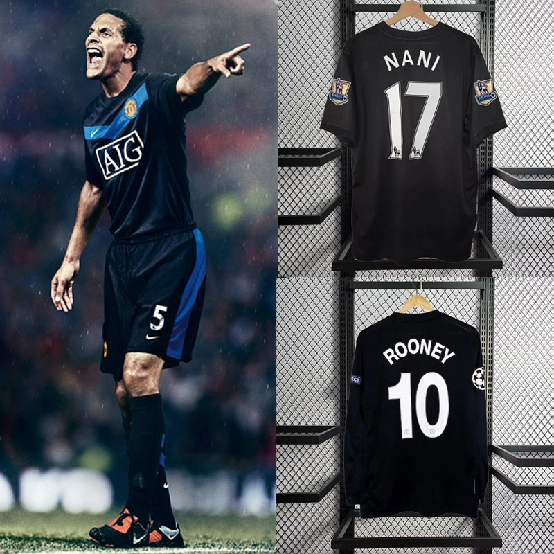 Retro 2009-10 Manchester United Away Football jersey retro