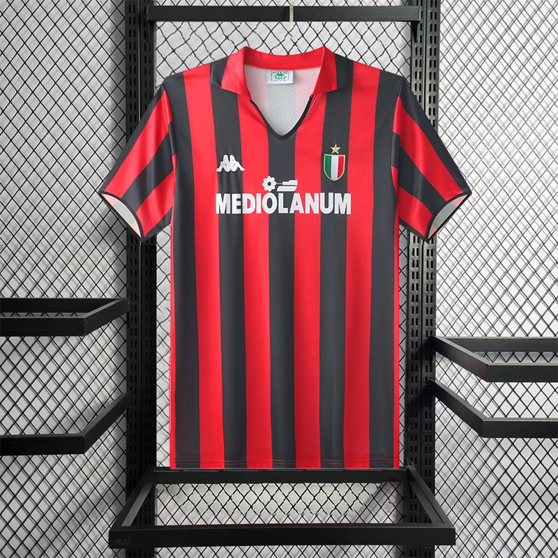 Retro 1988-89 AC Milan (LS) Home Football jersey retro