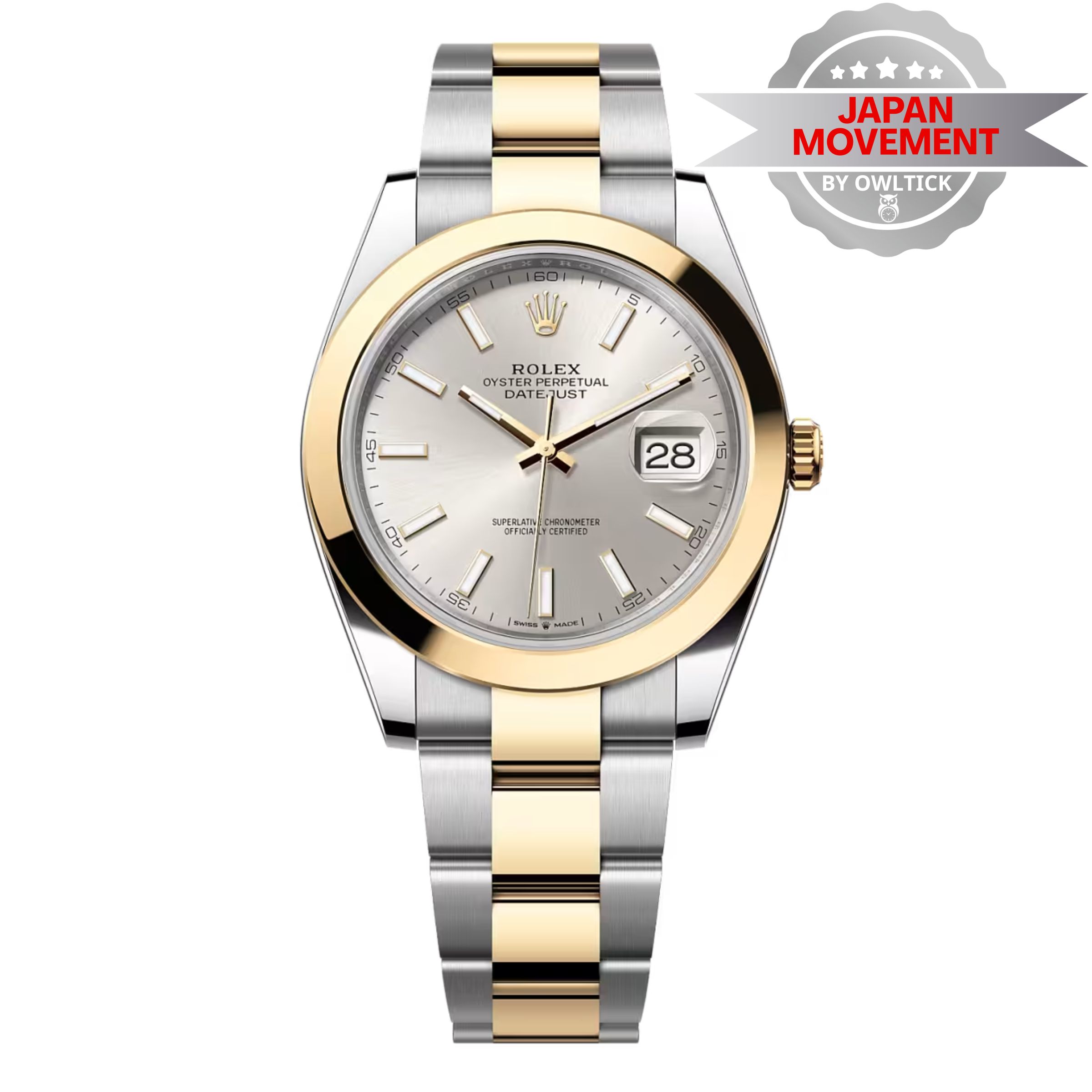 [Superclone] Rolex Datejust 41mm Silver Dial Smooth Oyster 126303