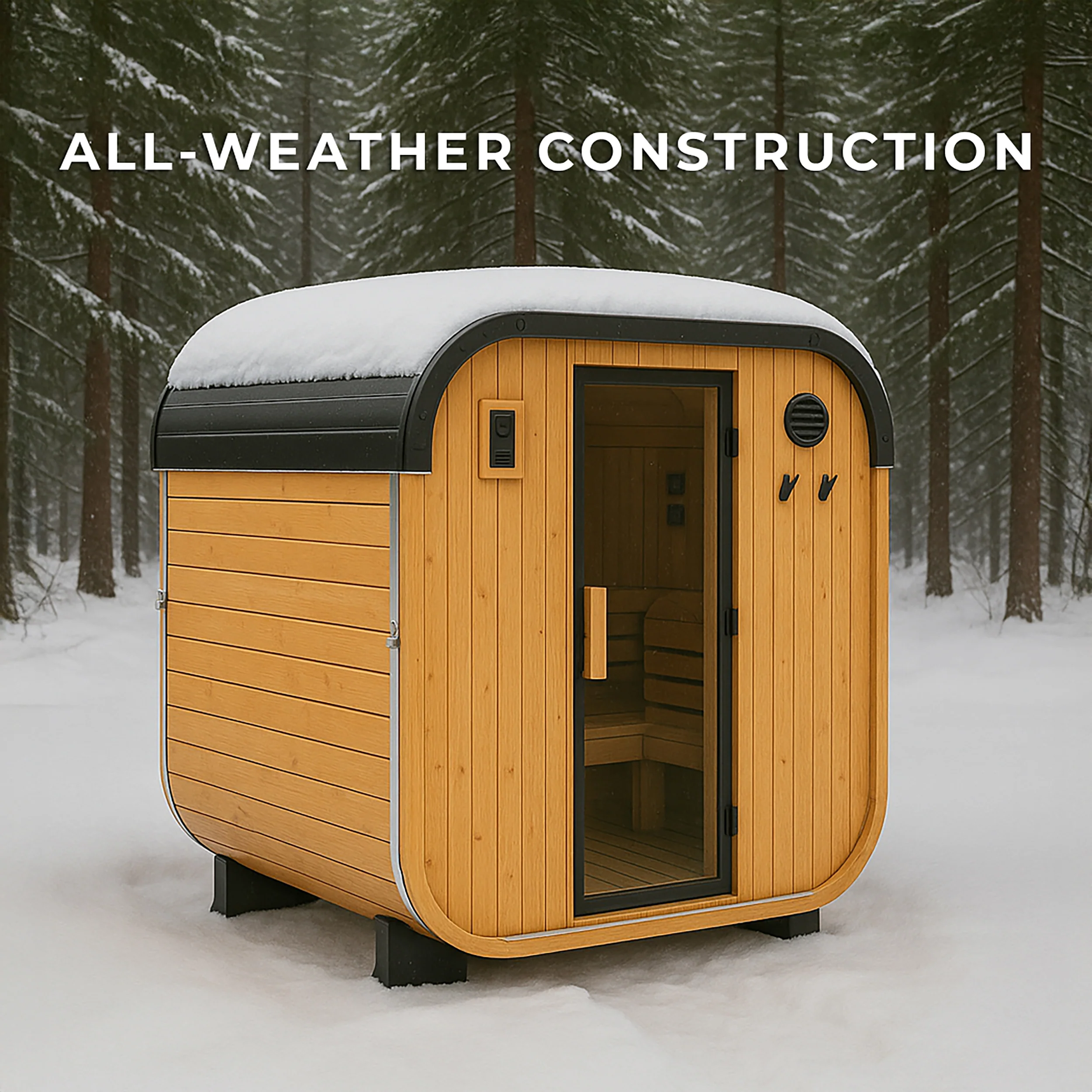 Lennon Outdoor Cube Sauna �?2-4 Person