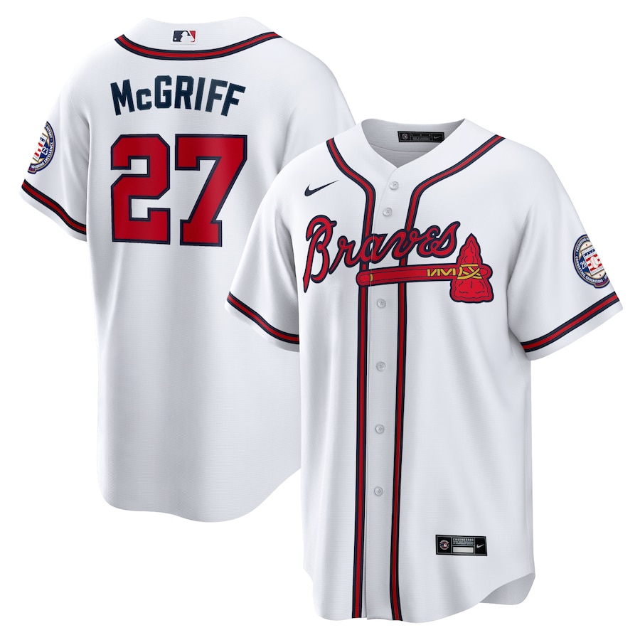 Fred McGriff Atlanta Braves 2023 Hall of Fame Patch Inline Jersey White