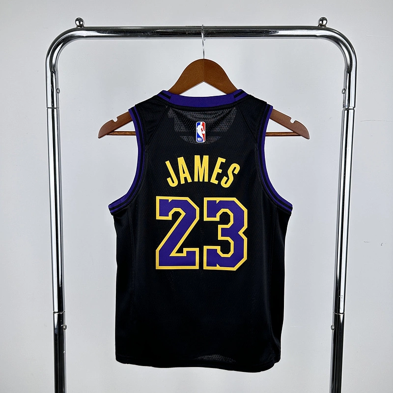 2024 NBA Lakers KIDS 23 JAMES Basketball Jersey