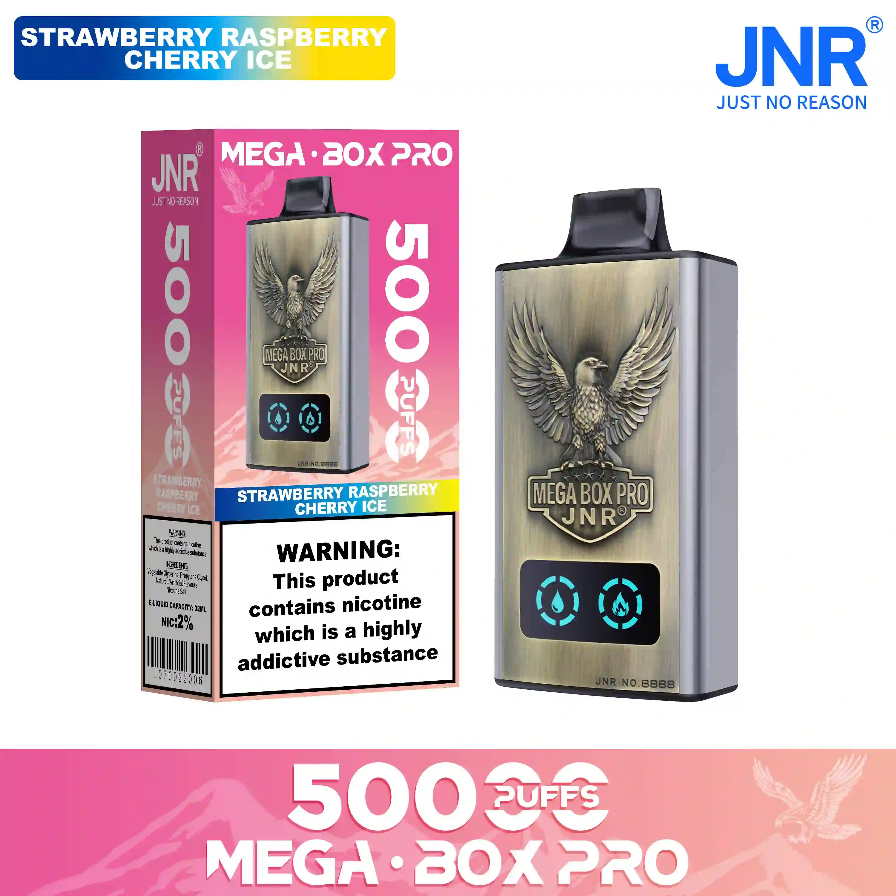 JNR Mega Box Pro 50000 Puffs Disposable Vape