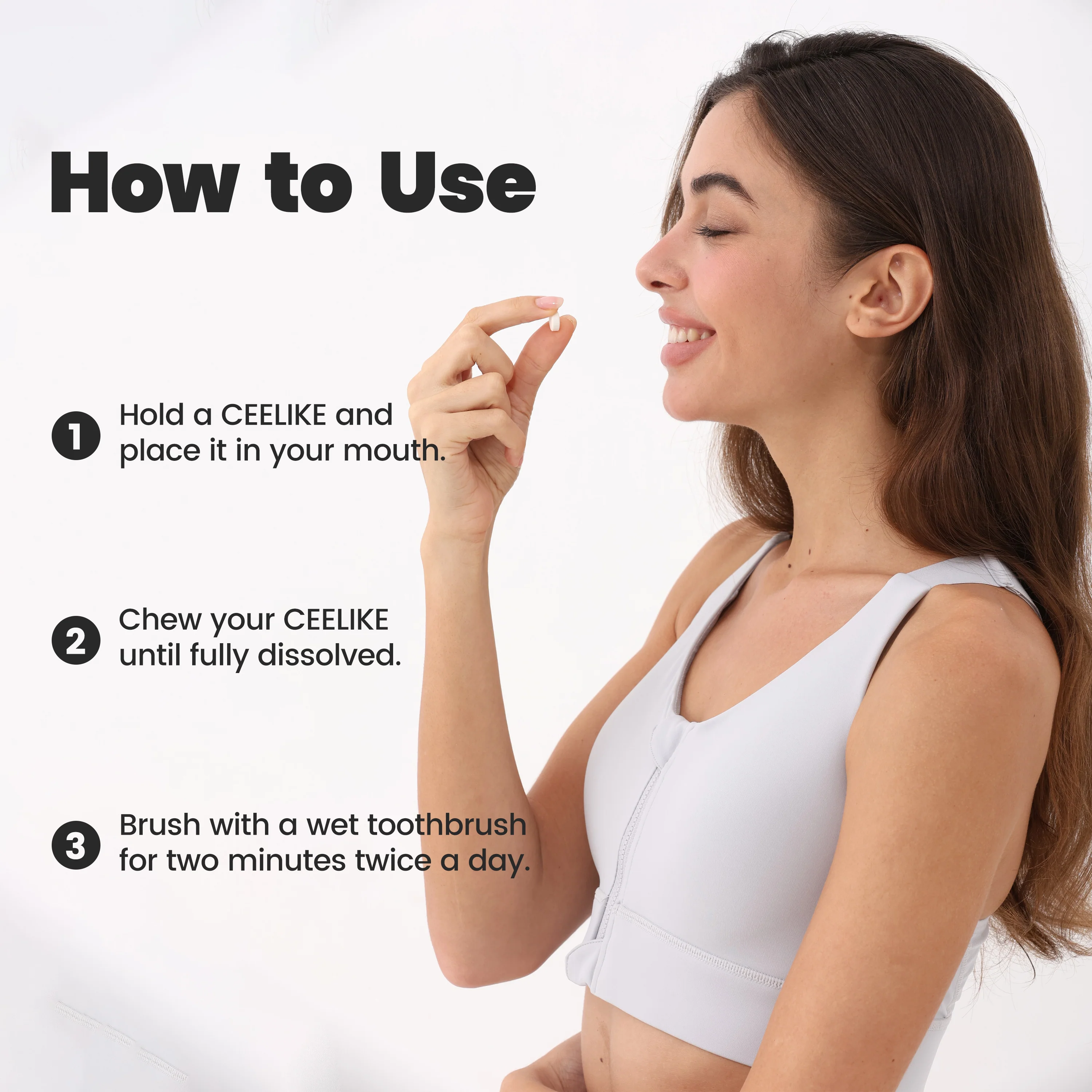 CEELIKE 5% Hydroxyapatite Toothpaste Tablets