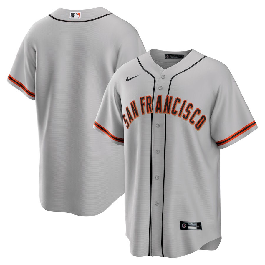 San Francisco Giants Road Team Jersey Gray