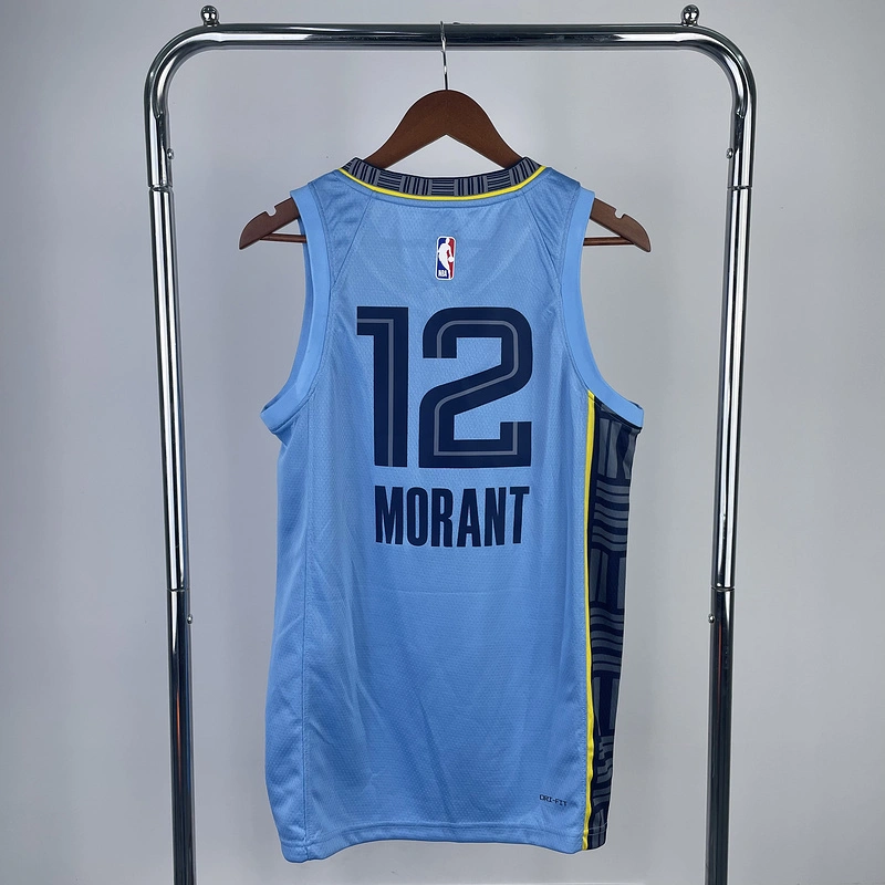 2023 NBA Memphis Grizzlies 12 MORANT Basketball Jersey