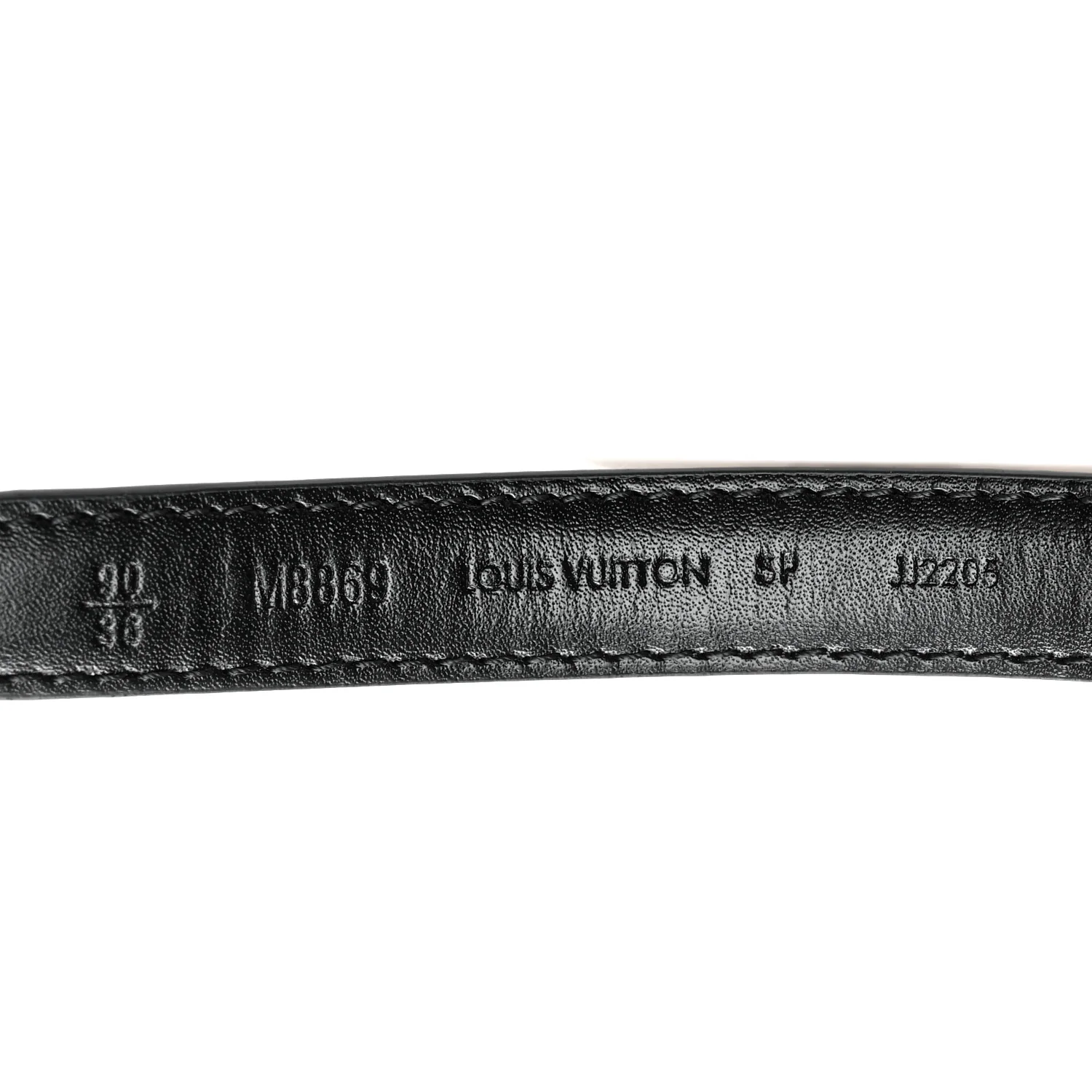 Calfskin Monogram 15mm Mini LV Reversible Belt 90 36 Black