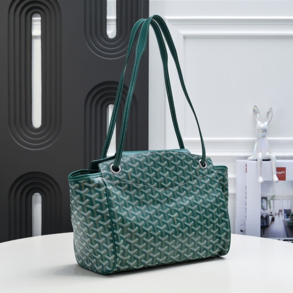 GOYARD ROUETTE SOUPLE BAG GREEN 31CM