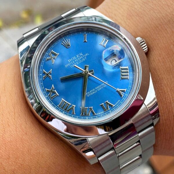 [Superclone] Rolex Datejust 41mm Bright Blue Dial Oyster 126300