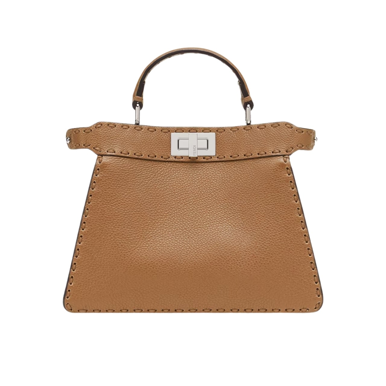 Fendi Peekaboo Iseeu Petite Selleria Bag Brown 27Cm