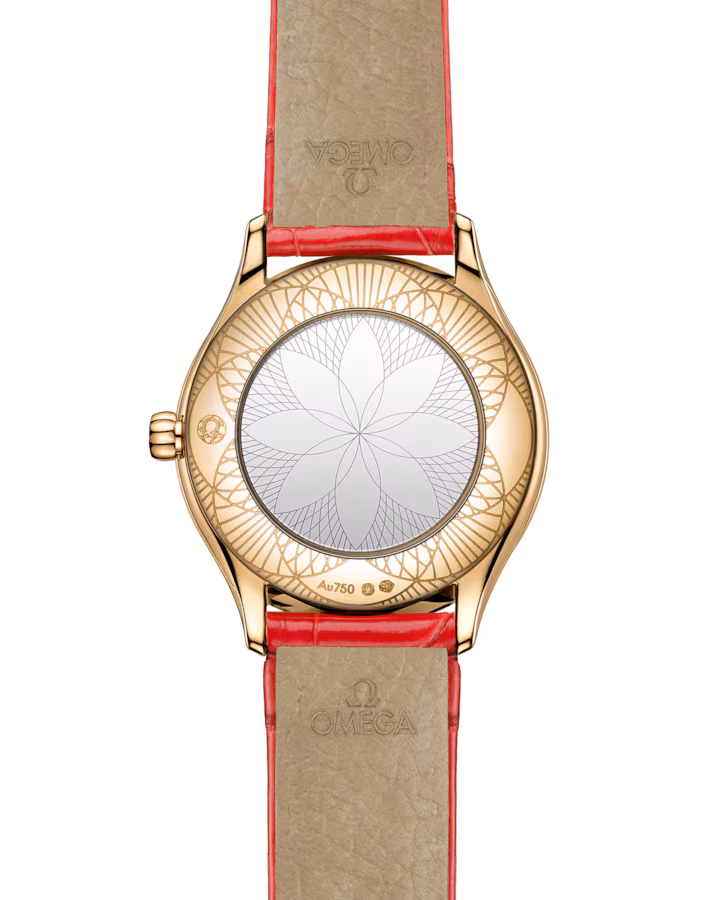 Omega De Ville Mini Trésor 26mm White Dial with Diamonds Moonshine™ 18k Rose Gold Strap 428.58.26.60.04.003