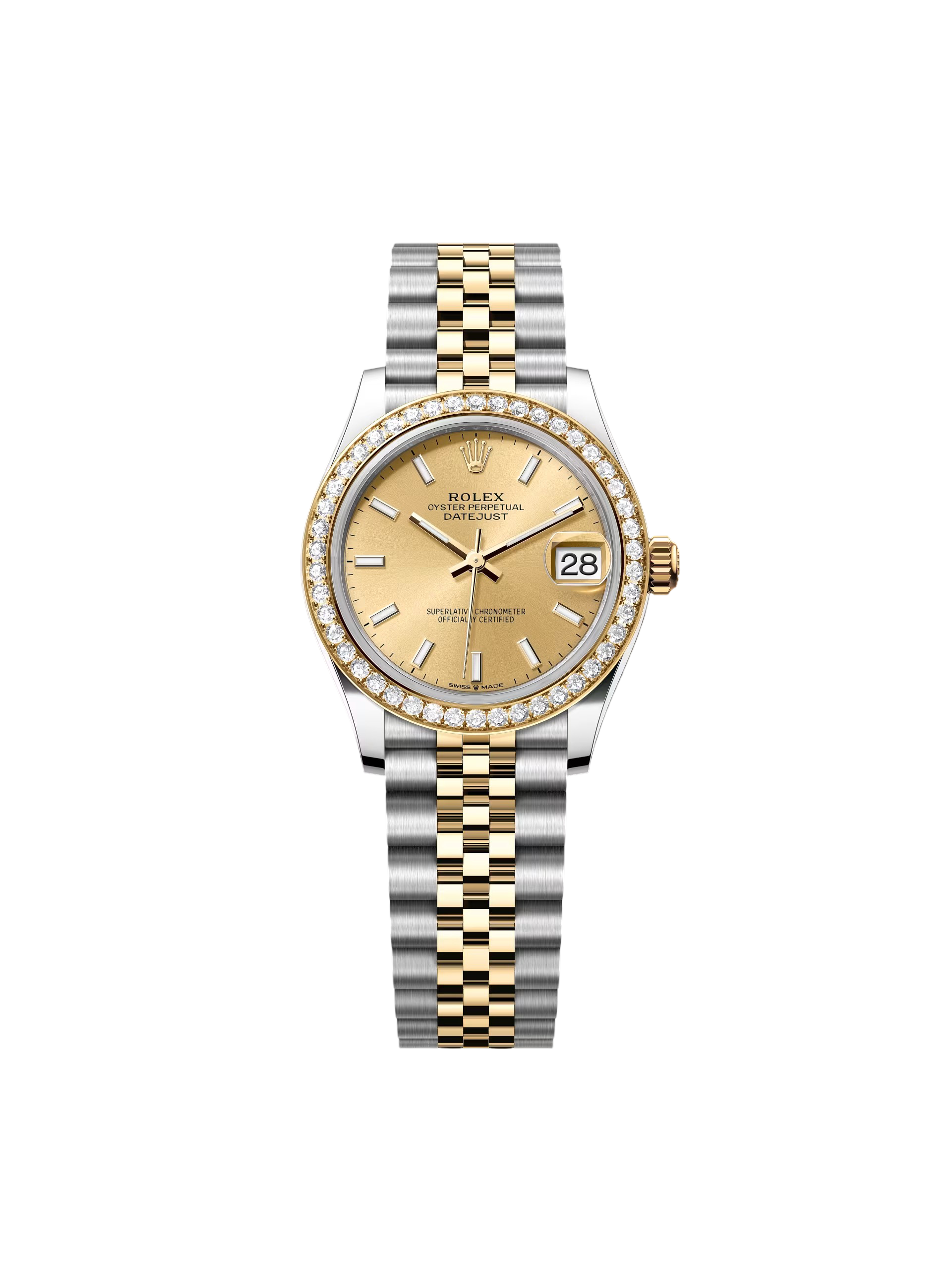 Rolex Datejust m278383-0013/0014  31mm Champagne Dial Oyster Bracelet