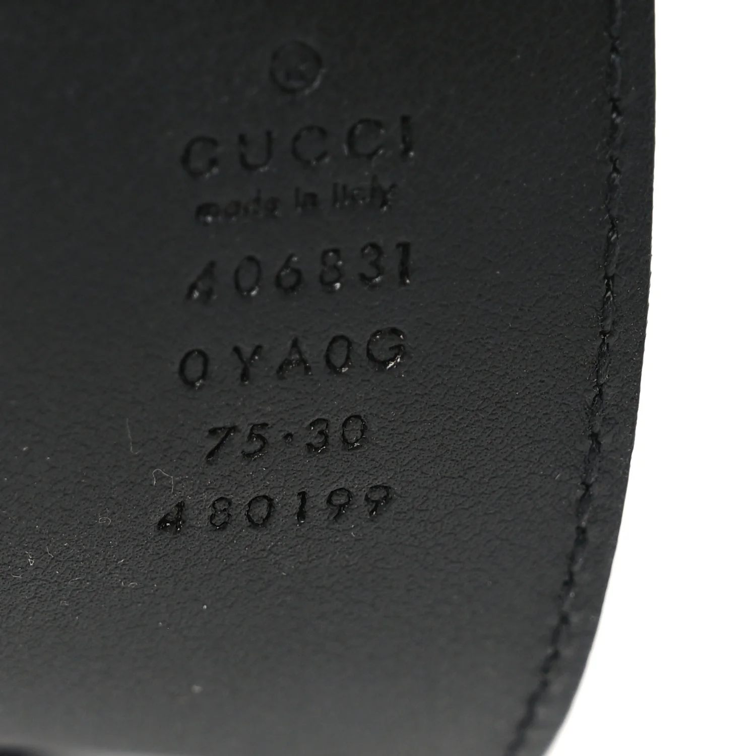 Calfskin Double G 40mm Belt 75 30 Black