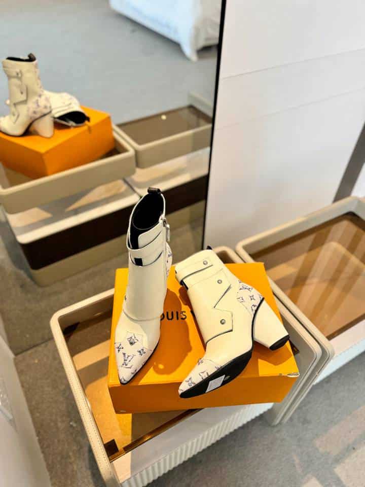 Louis Vuitton Trinity Boot Monogram And White