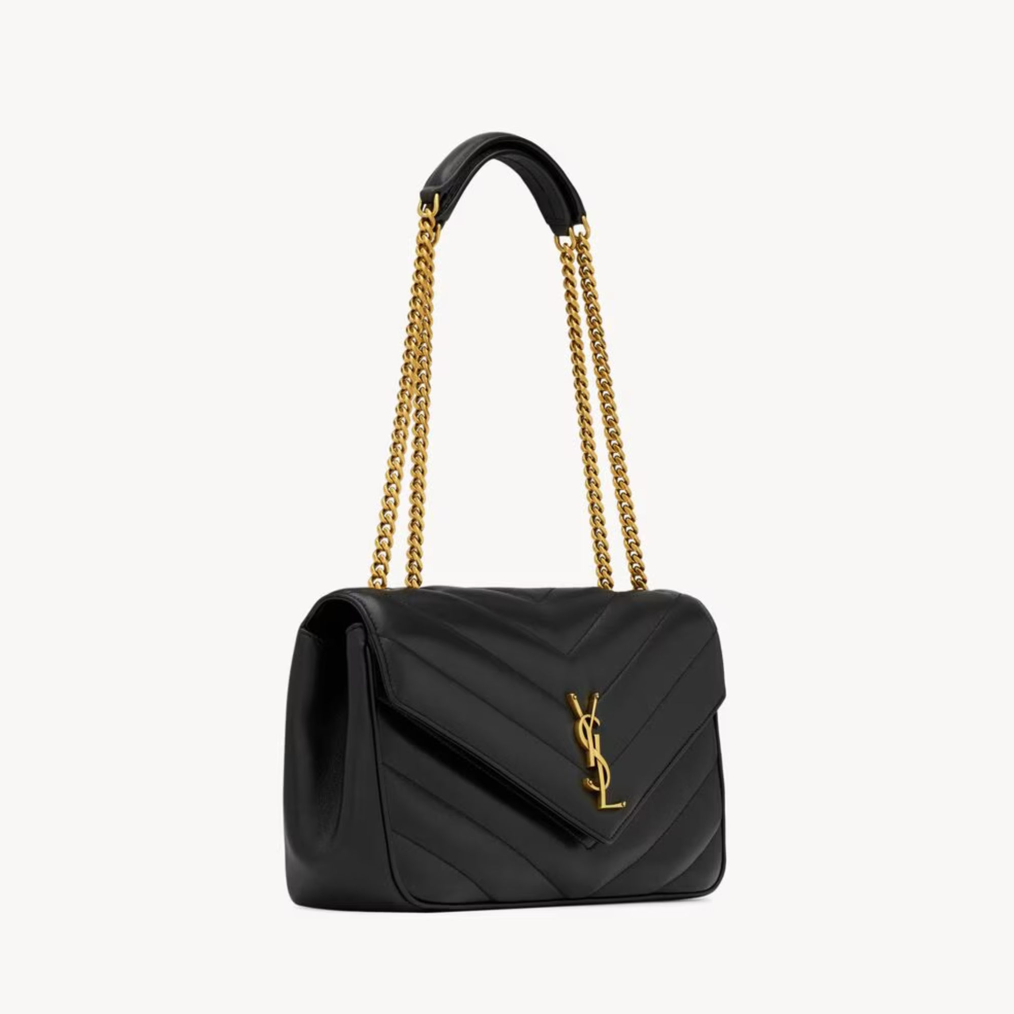 Saint Laurent Loulou Gold Chain Bag 29cm/11.4in