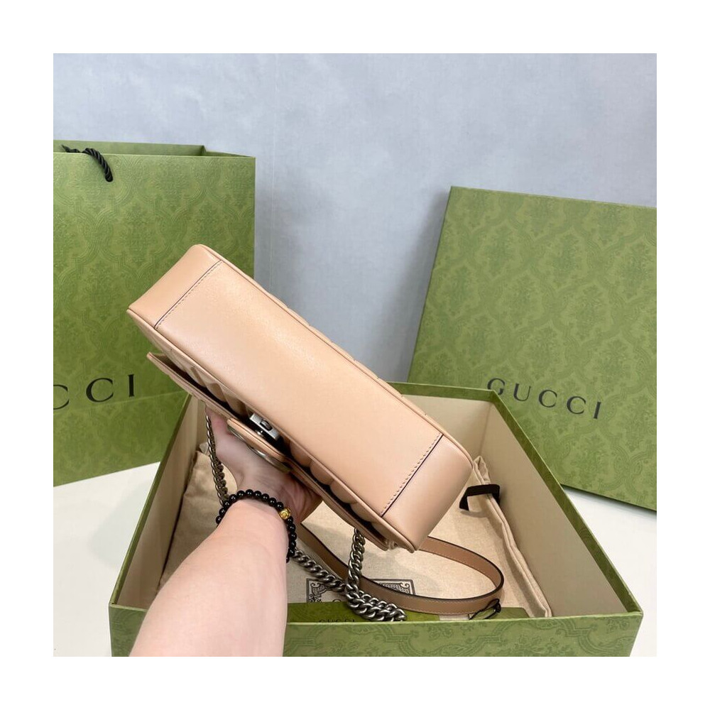 Gucci GG Marmont Small Shoulder Bag Beige