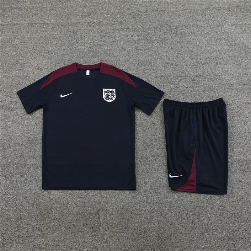 24-25-Short Sleeve Training Jersey England Royal Blue