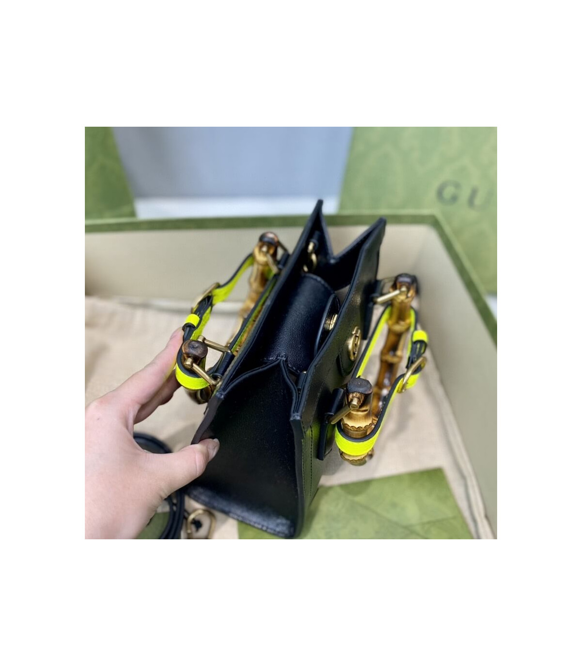 Gucci Diana Mini Tote Bag Black