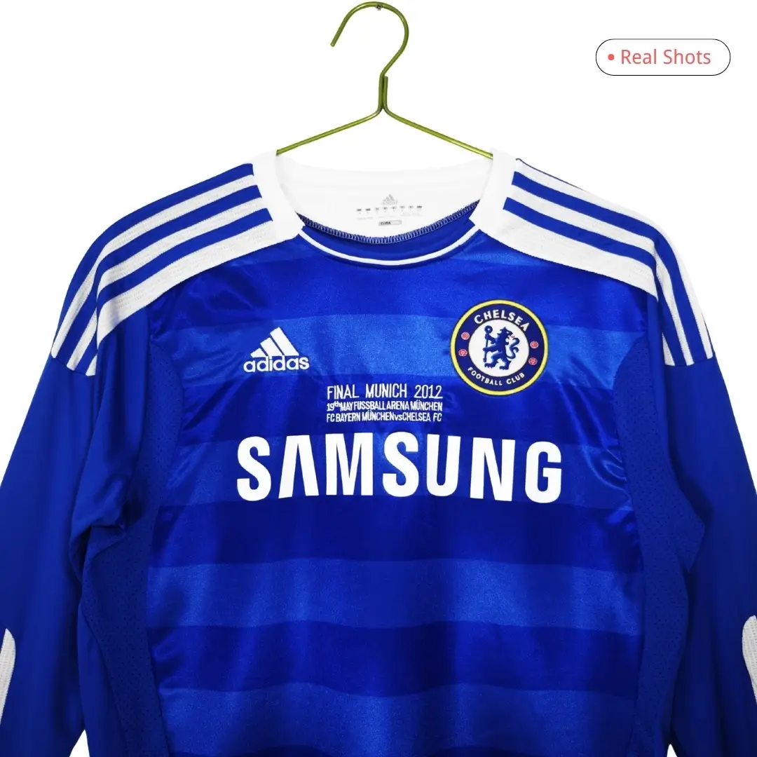 Retro Chelsea 2011/12 Home Long Sleeve Soccer Jersey - UCL