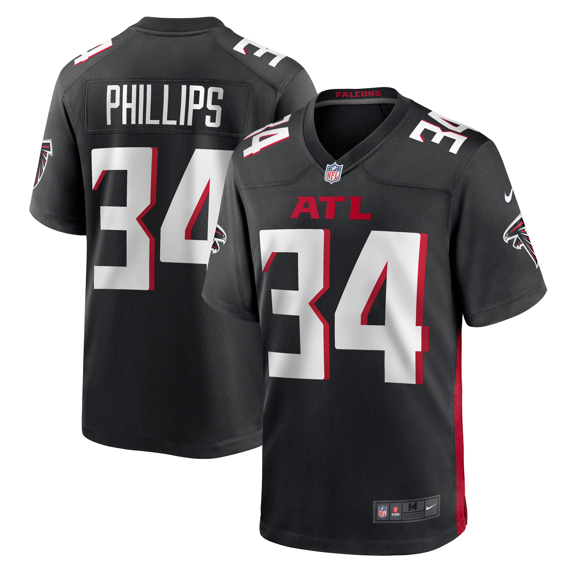 Clark Phillips III Atlanta Falcons Nike Team Game Jersey -  Black