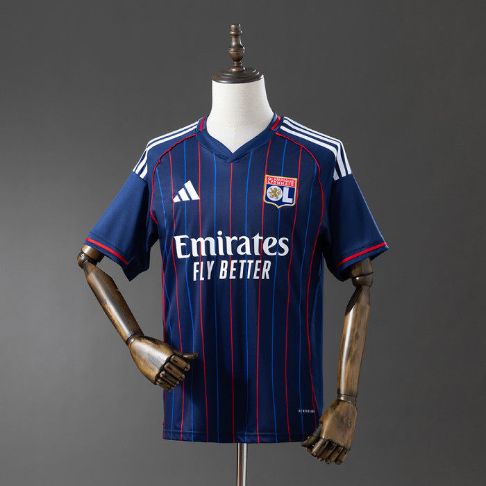 2025/2026 Ligue 1 Olympique Lyonnais Team Away Football Jersey