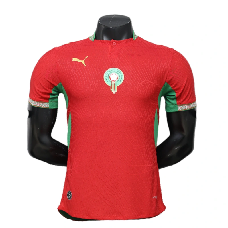 World Cup 2026 Morocco Team Home Football Jersey Player Version - JerseyFun