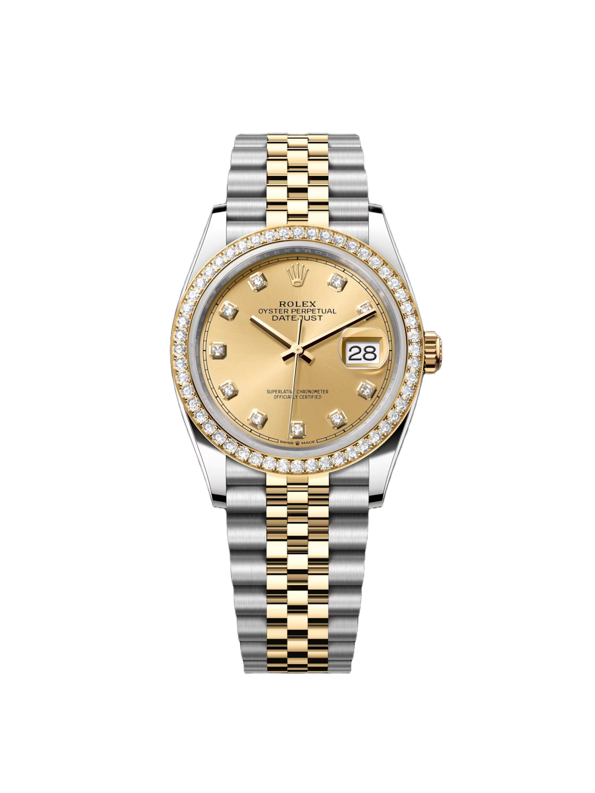 Rolex  Datejust 126283RBR Champagne 36mm Dial