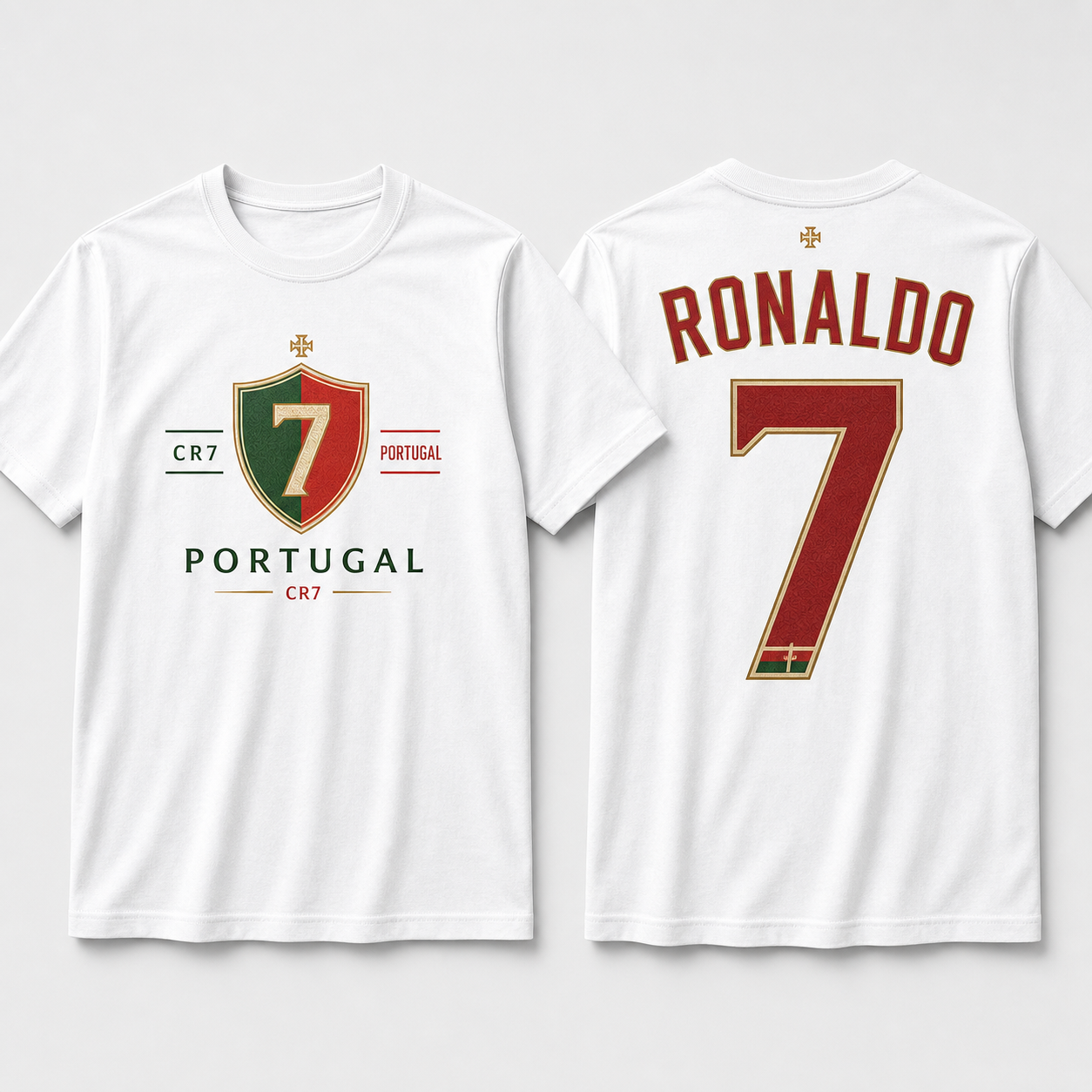 Cristiano Ronaldo Number Pure Cotton T-Shirt – Limited-Time Offer