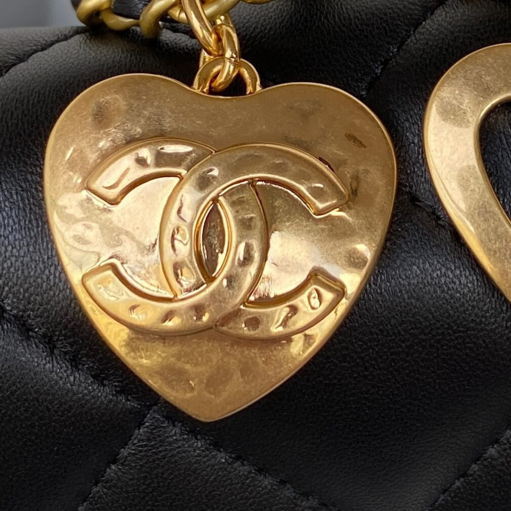 Chanel Mini Flap Bag Heart Chain
