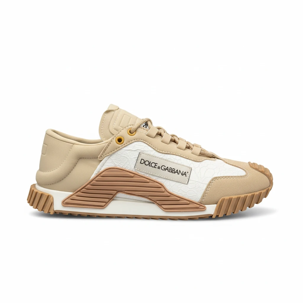 DOLCE & GABBANA Mixed-materials NS1 slip-on sneakers