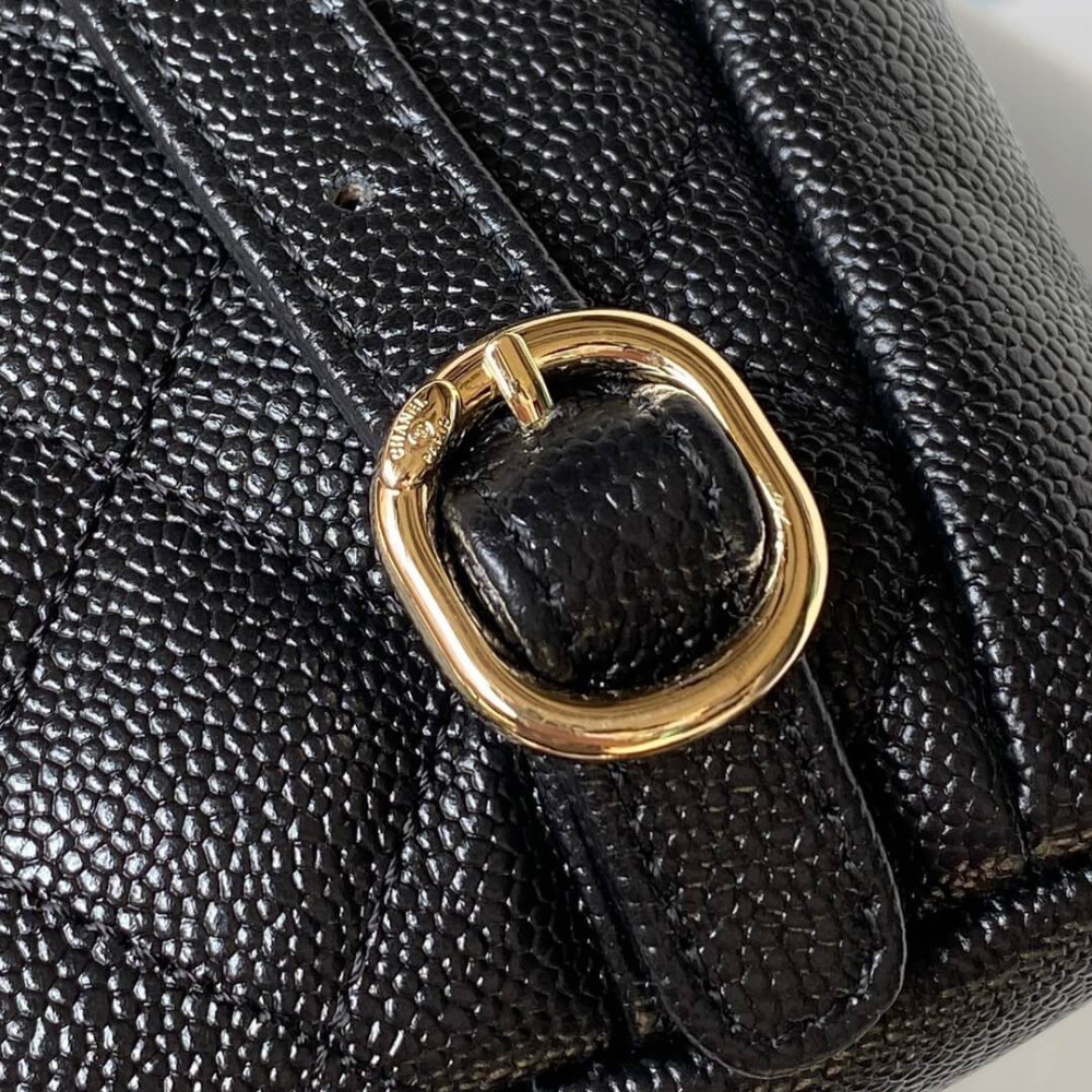 Chanel Small Duma Backpack Caviar Calfskin 19cm/7.5in