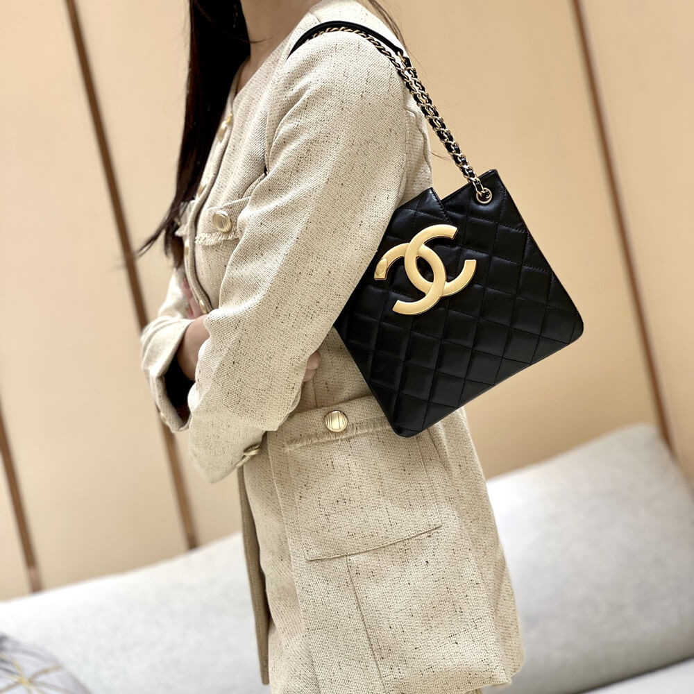 Chanel 24C Quilted Lambskin Shoulder Bag