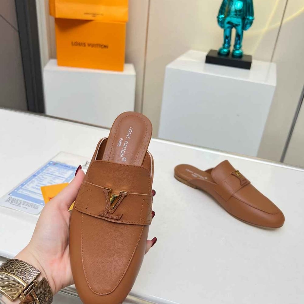 Louis Vuitton Mare Open Back Loafer Cognac 1Ach7J