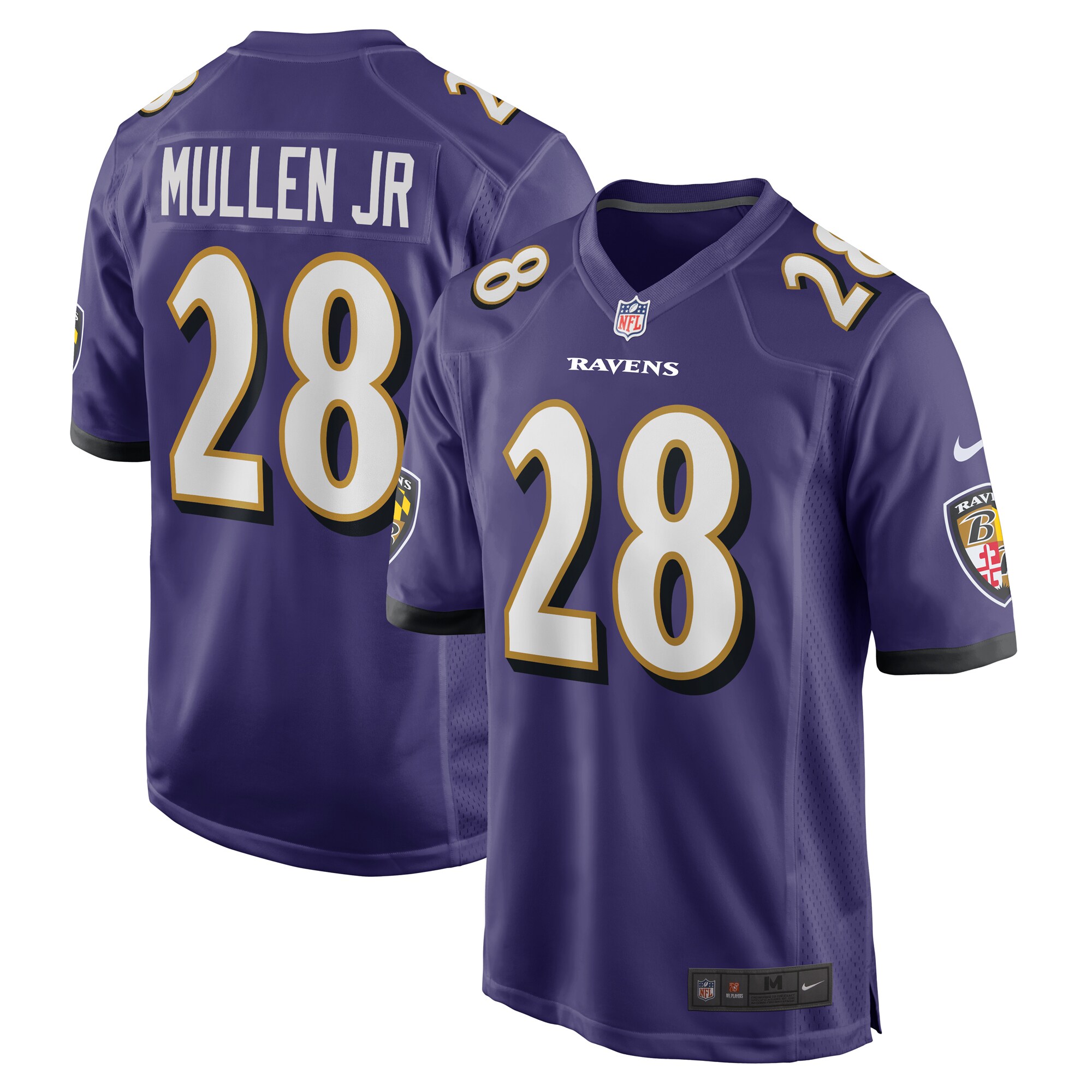 Trayvon Mullen Jr. Baltimore Ravens Nike Team Game Jersey -  Purple