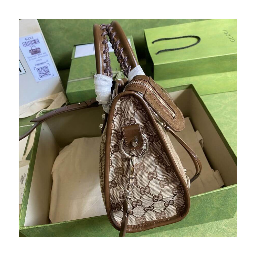 Gucci x Balenciaga GG Canvas City Bag 30cm
