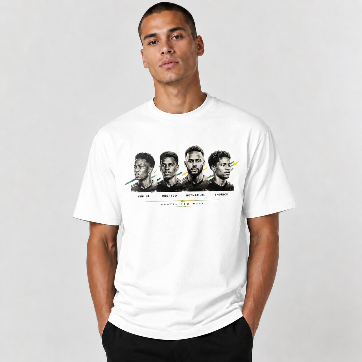 Brazilian Player Pure Cotton T-Shirt – Limited-Time Offer